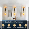 Alabaster Double Spherical Wall Lamp