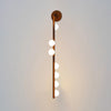 Brass Glass Tube Wall Lamp – Vintage Brass & White Finish
