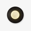 Lunar Eclipse Round Glass Wall Lamp – Brass/Black, Dual Sizes