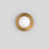 Lunar Eclipse Round Glass Wall Lamp – Brass/Black, Dual Sizes