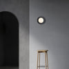 Lunar Eclipse Round Glass Wall Lamp – Brass/Black, Dual Sizes
