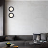 Lunar Eclipse Round Glass Wall Lamp – Brass/Black, Dual Sizes