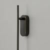 Stick Shaped Brass & Black Metal Wall Sconce with LED