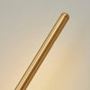 Stick Shaped Brass & Black Metal Wall Sconce with LED