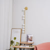 Brass Glass Tube Wall Lamp – Vintage Brass & White Finish