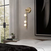 Brass Glass Tube Wall Lamp – Vintage Brass & White Finish