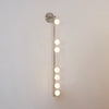 Brass Glass Tube Wall Lamp – Vintage Brass & White Finish