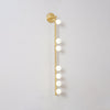 Brass Glass Tube Wall Lamp – Vintage Brass & White Finish