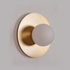 Lunar Eclipse Round Glass Wall Lamp – Brass/Black, Dual Sizes