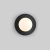 Lunar Eclipse Round Glass Wall Lamp – Brass/Black, Dual Sizes