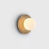 Lunar Eclipse Round Glass Wall Lamp – Brass/Black, Dual Sizes