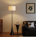Metal Floor Lamp with Optional Walnut-Finish Table — product view 1