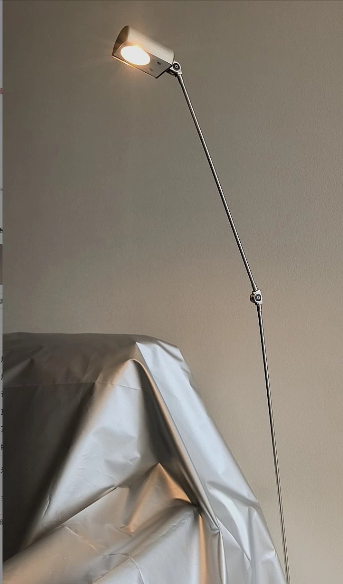 Adjustable Metal LED Task Floor Lamp with Touch Dimming — product view 2