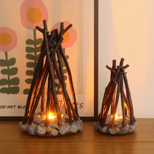 Campfire-Style Twig Accent Table Lamp — product view 1