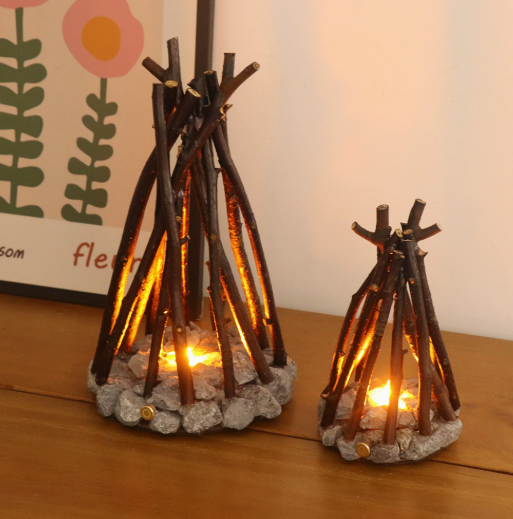 Campfire-Style Twig Accent Table Lamp — product view 2