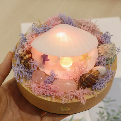 Seashell-Inspired Accent Table Lamp — product view 2