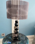 Faceted Metal Column Table Lamp — product view 1