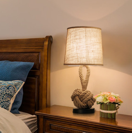Knotted-Rope Accent Table Lamp — product view 2