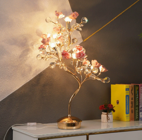 Metal Blossom-Tree Accent Table Lamp — product view 1
