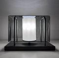 Metal Frame Accent Table Lamp with Cylinder Diffuser — product view 1