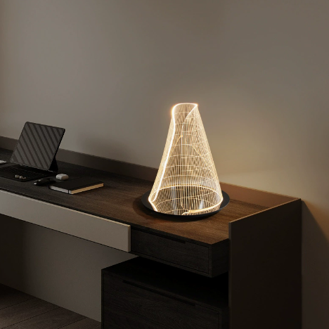 Wire-Cone LED Accent Table Lamp — product view 2