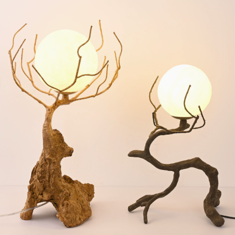 Branch-Style Glass Globe Table Lamp — product view 2