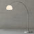 Sneedville Arched Floor Lamp with Marble Base, Adjustable Height