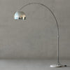 Sneedville Arched Floor Lamp with Marble Base, Adjustable Height