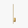 Stick Shaped Brass & Black Metal Wall Sconce with LED