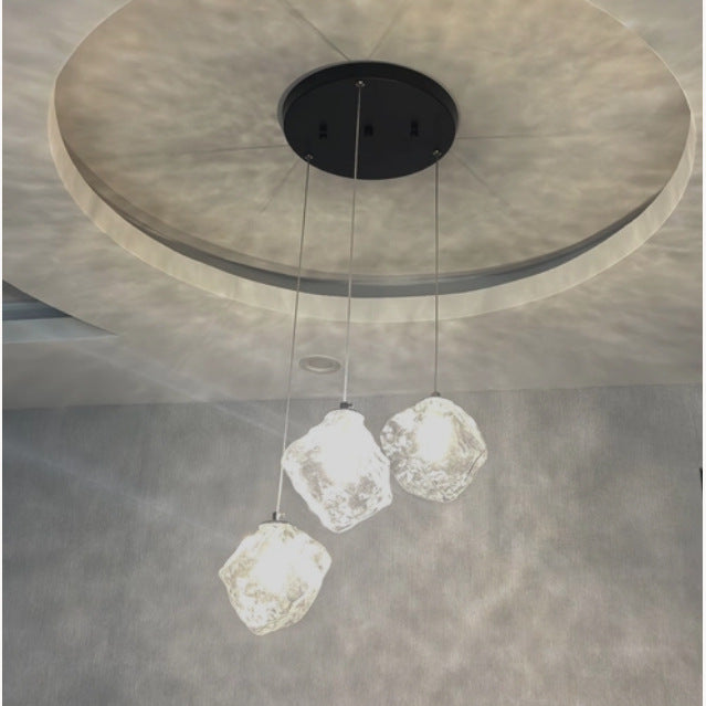 Minimalist Textured Glass Mini Pendant Light, interior scene 1